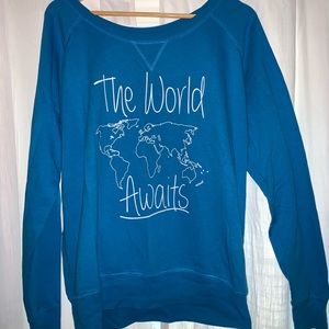 The World Awaits light sweatshirt